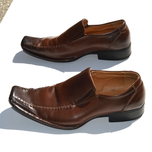 Steve Madden Men's Leather Shoes Size 9 - Picture 3 of 8